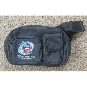 Walt Disney World Embroidered Mickey Mouse Logo Fanny Pack Where Magic Lives